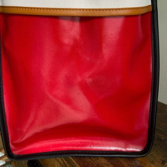 NWT MSRP$450 Proenza Schouler White Label large Morris coated tote bag Stained - Picture 10 of 11